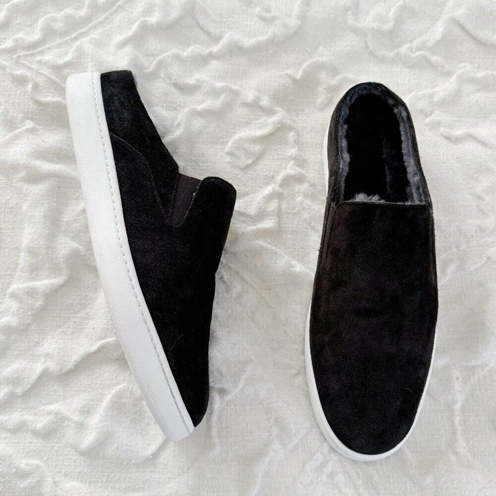 VINCE Dark Grey Slip On Sneakers Size 8.5 New
